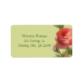 Étiquette de adresse Rose souple (Devant)
