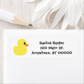 étiquette de adresse "Rubber Ducky" (En situation)