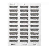 Étiquette de adresse Russe de Snowflakes & Pinecon (Feuille entière)