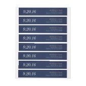 Étiquette de adresse sans fil, bleu marine, enregi (Feuille)