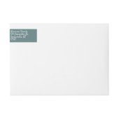 Étiquette de adresse scandinave de sapin de Noël (Devant)