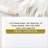 étiquette de adresse simple moderne simple avec ra (En situation)