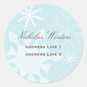 Étiquette de adresse Snowflake