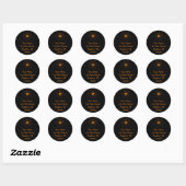 Étiquette de adresse Spiderweb (orange / noir) (Feuille)