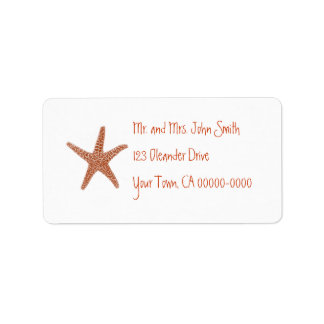 Étiquette de adresse Starfish