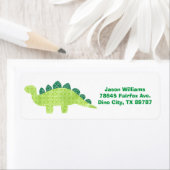 Étiquette de adresse Stegosaurus (En situation)