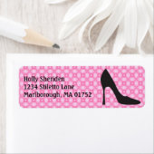 Étiquette de adresse Stiletto (En situation)