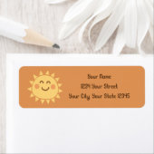 Étiquette de adresse Sunshine (En situation)