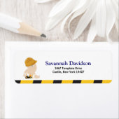 Étiquette de adresse sur mesure pour bébé de const (En situation)