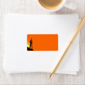 Étiquette de adresse Surfer Girl (En situation)