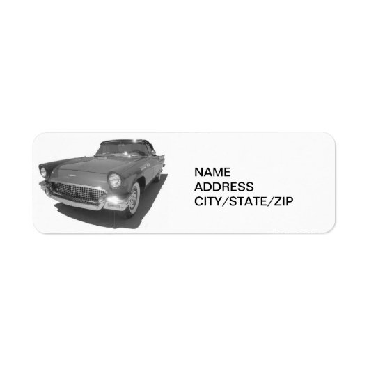 ÉTIQUETTE DE ADRESSE THUNDERBIRD (Devant)