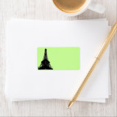 Étiquette de adresse Tour Eiffel (En situation)