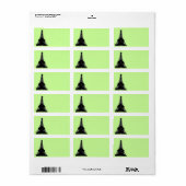 Étiquette de adresse Tour Eiffel (Feuille entière)