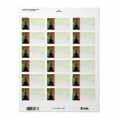 Étiquette de adresse Tour Eiffel (Feuille entière)