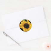 Étiquette de adresse tournesol (Enveloppe)