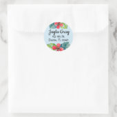 Étiquette de adresse tropical (Sac)