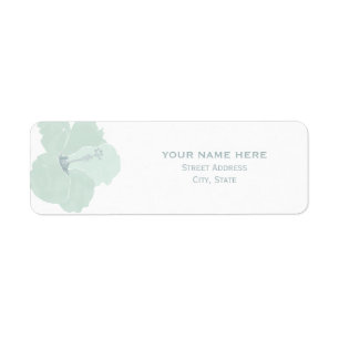 Étiquette de adresse tropical de mariage de ketmi