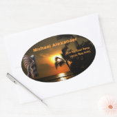 Étiquette de adresse Tropical Tiki (Enveloppe)