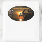 Étiquette de adresse Tropical Tiki (Sac)