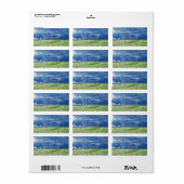 ÉTIQUETTE DE ADRESSE : VAN GOGH : CHAMP BLÉ (Feuille entière)