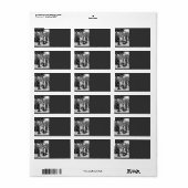 Étiquette de adresse victorien (Feuille entière)