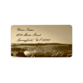 étiquette de adresse vintage (Devant)