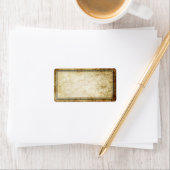 Étiquette de adresse vintage (En situation)