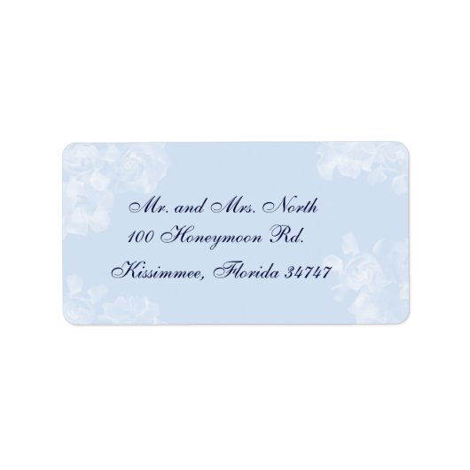 Étiquette de adresse vintage Gardenia (Devant)