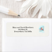 Étiquette de adresse Virginia (En situation)