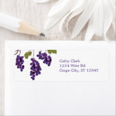 Étiquette de adresse viticole (En situation)