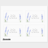 étiquette de adresse 'Watercolor Lavender' (Feuille)