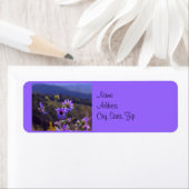 Étiquette de adresse Wild Asters (En situation)