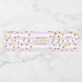 Étiquette de Baby shower de  de Lavande Gold (Étiquettes simples)