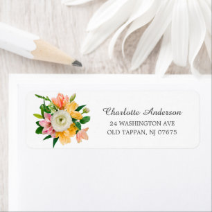 Étiquette de Baby Shower Floral de Prairie Printan