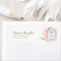 Étiquette de Baby Shower Halloween pour un Bébé Fa