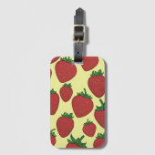 Étiquette de bagage à la fraise (Devant Vertical)