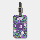 Étiquette de bagage à monogramme personnalisé Gren (Devant Vertical)