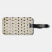 Étiquette de Bagage à Motif d'Avion (Dos horizontal)