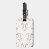 Étiquette de bagage à motif de ballon moderne (Devant Vertical)