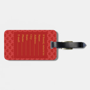 Étiquette de bagage à motif de cœur Magical Airway