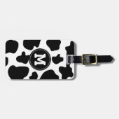 Étiquette de bagage à motif de vache | Impression (Devant horizontal)