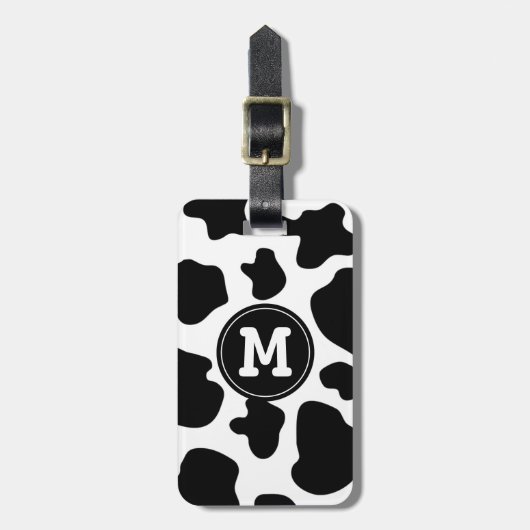 Étiquette de bagage à motif de vache | Impression (Devant Vertical)