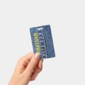 Étiquette de bagage / Badge en jeans (Manuel / portable)