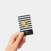 Étiquette de bagage / Badge Gold Kiss (Manuel / portable)