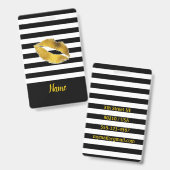 Étiquette de bagage / Badge Gold Kiss (Avant & arrière)