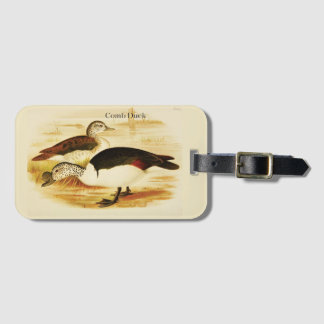 Étiquette de bagage Canard à crête