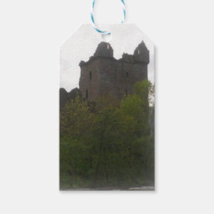 Étiquette de bagage de château