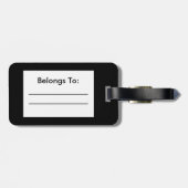 Étiquette de bagage de drogué de rouge à lèvres (Dos horizontal)