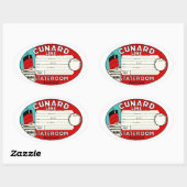 Étiquette de bagage de ligne Cunard (Feuille)