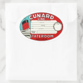 Étiquette de bagage de ligne Cunard (Sac)